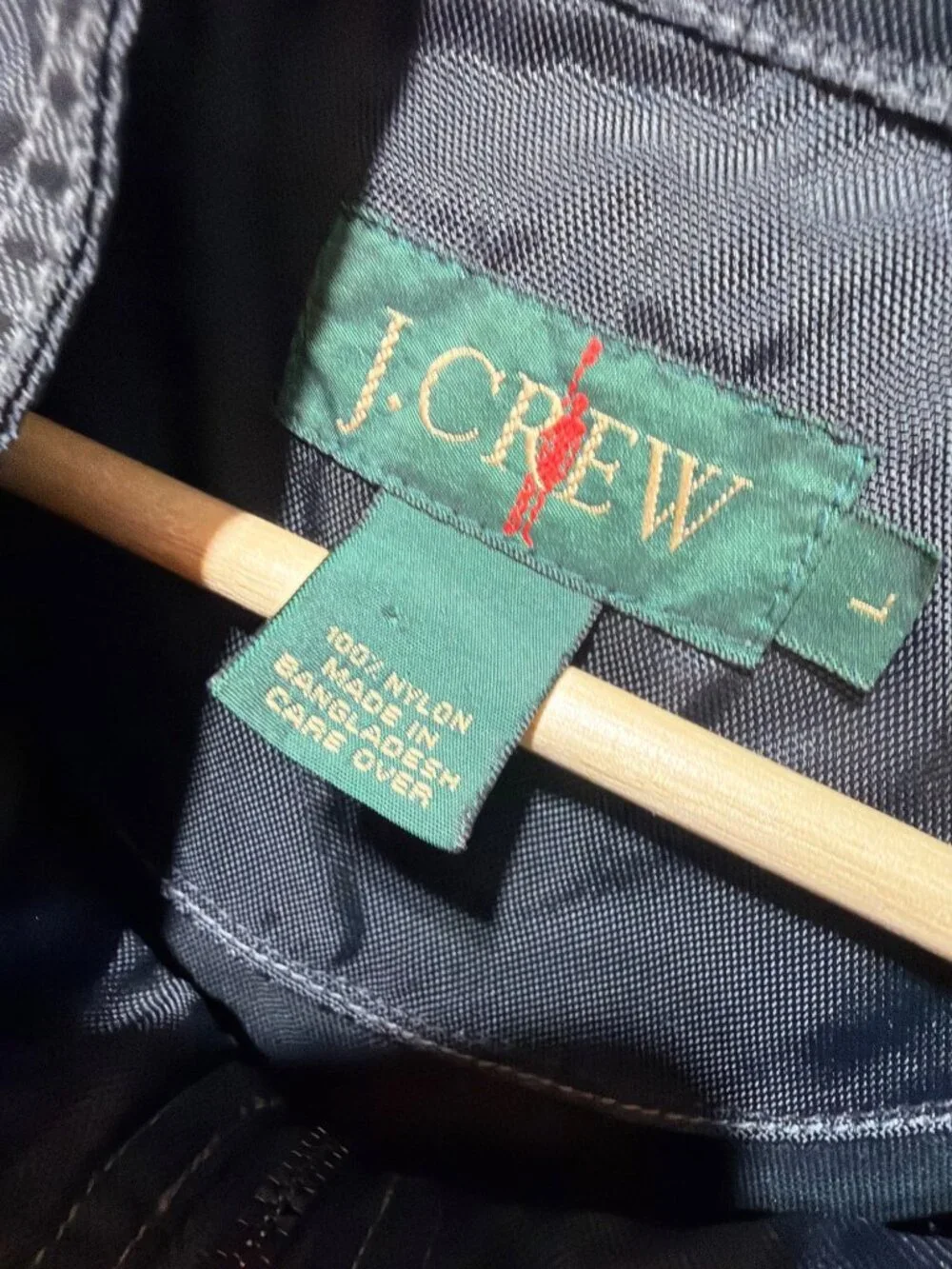 J. Crew Vintage 90's Navy Anorak Oarsman Half Zip Windbreaker